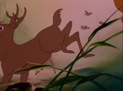 Man was in the forest. - Bambi