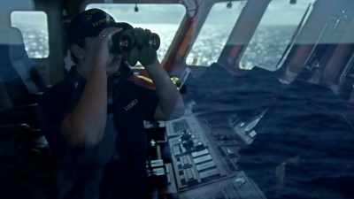 MAN: We just spotted a
northbound vessel heading - Trafficked with Mariana van Zeller