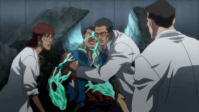 MAN:
We need to get out of here now. - Justice League: War