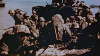 Man: WE RAN RIGHT
INTO THE BATTALIONS - The Pacific War in Color