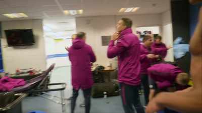 -[man] Well done, boys!
-[cheering and clapping] - All or Nothing: Manchester City