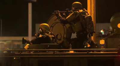 Man:
you are violating
the state-imposed curfew. - Do Not Resist