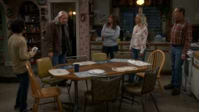Man, you're late for dinner,
and all hell breaks loose. - The Conners