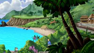 MAN1 :
Over here! - Aloha, Scooby Doo!