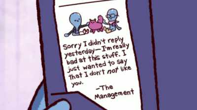 [Manager] Sorry I didn't reply yesterday. - Strange Planet