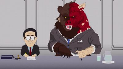 ManBearPig grunts - South Park