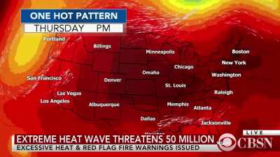 MANN (off screen):
We've seen devastating
heat waves in recent years, - Paris to Pittsburgh