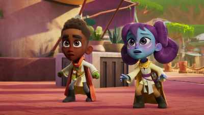 Many bird-like creatures eat berries, - Star Wars: Young Jedi Adventures