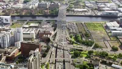 Many Glaswegians were worried
about the inner road network - Scotland from the Sky