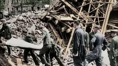 Many say you don't win 
a war with bombings. - Greatest Events of World War II in Colour
