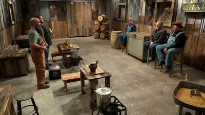 Maple, smoky from
that charred barrel. - Moonshiners: Master Distiller