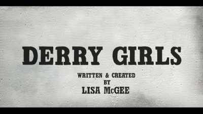 [marching band music] - Derry Girls
