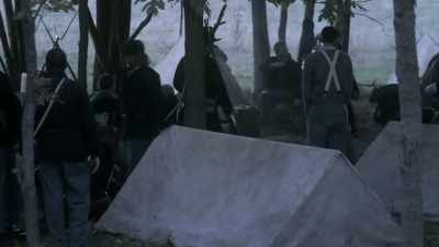 Marching in pursuit
of Lee's army, - Blood and Fury: America's Civil War