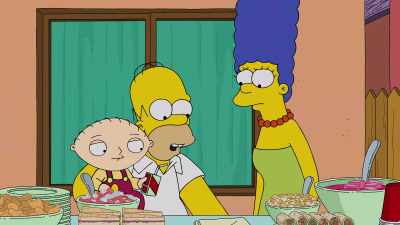 Marge, I'm taking this
warped little laugh-getter to Moe's. - May the 12th Be with You
