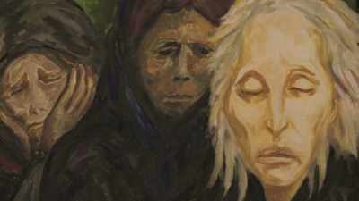 Mariangela: This painting
was commissioned - Write Around the World with Richard E Grant