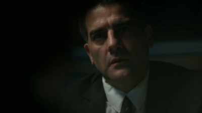 Mark Buckland stressed
with the investigators - A Time to Kill