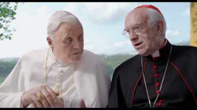 Mark, chapter two, verse 17,
"I came to call sinners," - The Two Popes
