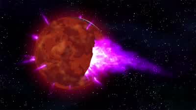 Mars is being blasted out of its orbit. - Futurama