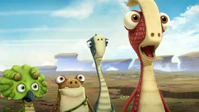 Marsh must really love that toy!
I'd better help him! - Gigantosaurus