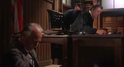 Marshal Cooper's coming
down the street with three prisoners. - Hang 'Em High