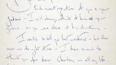 [Martha Bartlett] "I have so
much to thank you for, - First Ladies