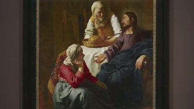 Martha sees a path to salvation
through toil and hard work, - Vermeer: The Greatest Exhibition