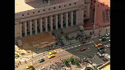 Martha Stewart is just
emerging from the courthouse - Martha