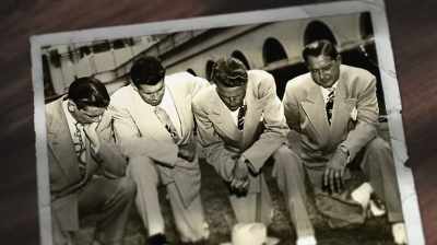 [Martin]
And they were all down on one knee, - Billy Graham: An Extraordinary Journey