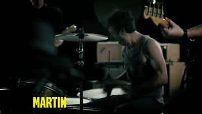 [Martin] The amps
got smaller and smaller - Midnight Oil: The Hardest Line