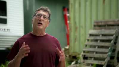 MARTY:
As I start digging with
the excavator on the anomaly, - Beyond Oak Island
