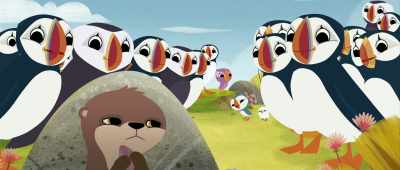 Marvin, you can come out now.
Everyone here is friendly. - Puffin Rock and the New Friends