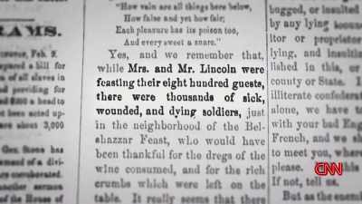 >> MARY IS NOT ONLY CRITICIZED
FOR HOSTING A BALL WHILE - Lincoln: Divided We Stand