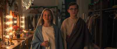 Mary and Joseph
are dressed and ready to go. - The Best Christmas Pageant Ever