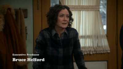 Mary's here
because DJ's away on business, - The Conners