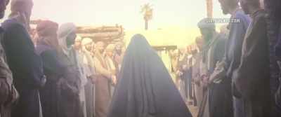 Massively outnumbered,
and their faith still unsteady, - The Lady of Heaven