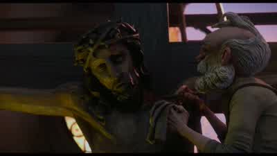 Master Geppetto, would you mind coming down? - Guillermo del Toro's Pinocchio