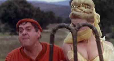 Master Hero, wait!
My freedom! You promised! - A Funny Thing Happened on the Way to the Forum