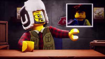 Master Wu? Cole?
Jay? Pixal? - LEGO Ninjago: Dragons Rising