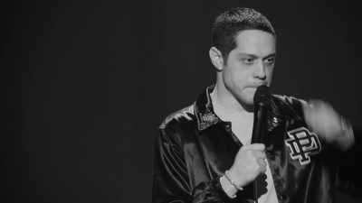"Matching Dodger hats,
chicks half our age, guts going." - Pete Davidson: Turbo Fonzarelli
