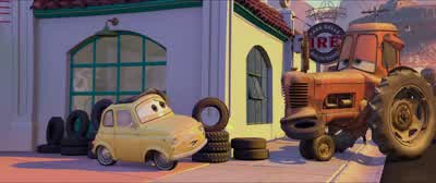 Mater I wasn't tractor tippin'Then where did all these gol durn tractors come from - Cars