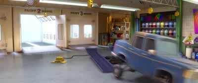 Mater RelaxThese train tracks ain't been used in years - Cars 2