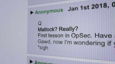 ("Matlock" theme song
playing) - Q: Into the Storm