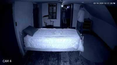 [Matt] After reviewing
the footage, - The Harrisville Haunting: The Real Conjuring House