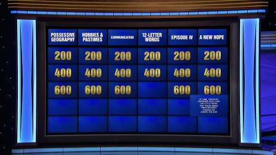 Matt?
- What's stigmata? - Jeopardy! Masters