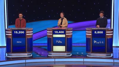 Mattea.
- What are electrons? - Jeopardy! Masters