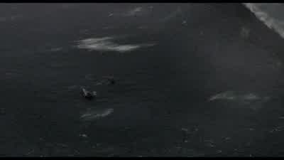 Maverick and Evans take off. - Surf's Up