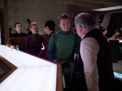 - May I help you, sir?
- Aye, lad. Scotch, neat. - Star Trek: The Next Generation