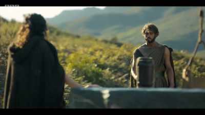 May I? I've been walking all night. - Troy: Fall of a City