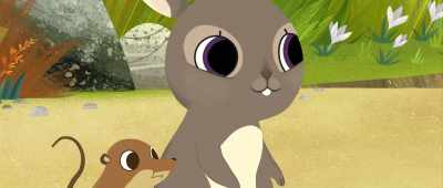 May, Mossy, this is
Isabelle and Phoenix. - Puffin Rock and the New Friends