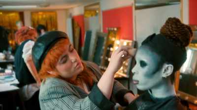 [Maya] Alex has been trying
to break into the makeup industry - Glow Up: Britain's Next Make-Up Star